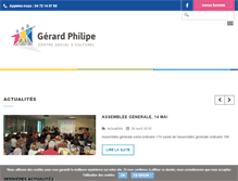 Tablet Screenshot of centresocialgerardphilipe.fr